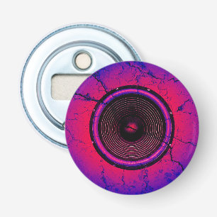 Abrebotellas Altavoz de música en una pared agrietada