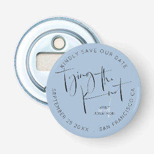 Abrebotellas Amarrando El Knot Keepsake Dusty Blue Save The Dat