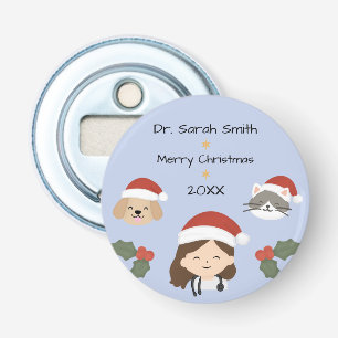 Abrebotellas Amigos Veterinarios Personalizados de Navidad