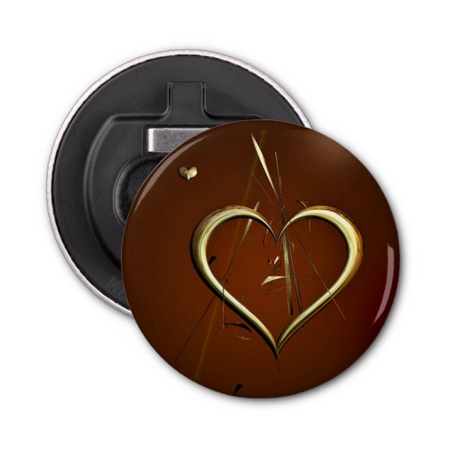 Abrebotellas Amor compartido de botellas de oro (Anverso)