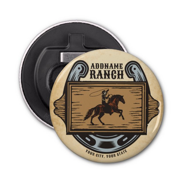 Abrebotellas AÑADIR A Vaquero DOMICILIO Rancho de Caballo de Fa (Anverso)