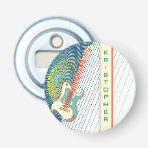 Añadir nombre a la guitarra eléctrica moderna Guay