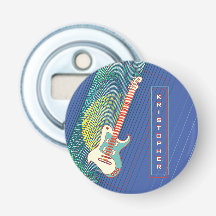 Añadir nombre a la guitarra eléctrica Verde azulad