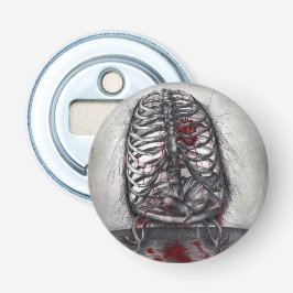 Abrebotellas Anatomía del Corazón de Jaula Vacía Arte de Horror