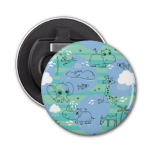 Abrebotellas Animales lindos que juegan con agua 3