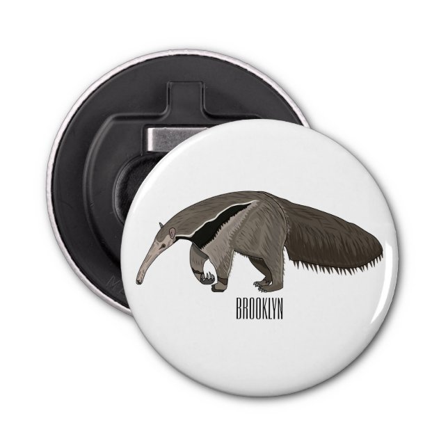 Abrebotellas Anteater personalizado ilustracion (Anverso)