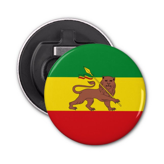 Abrebotellas Antigua bandera etíope (Anverso)