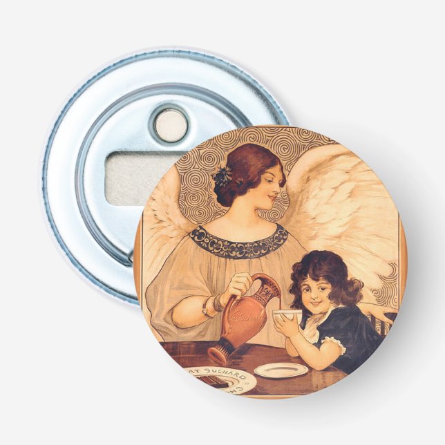 Abrebotellas Antigüedad francesa de Chocolate Angel (Anverso)