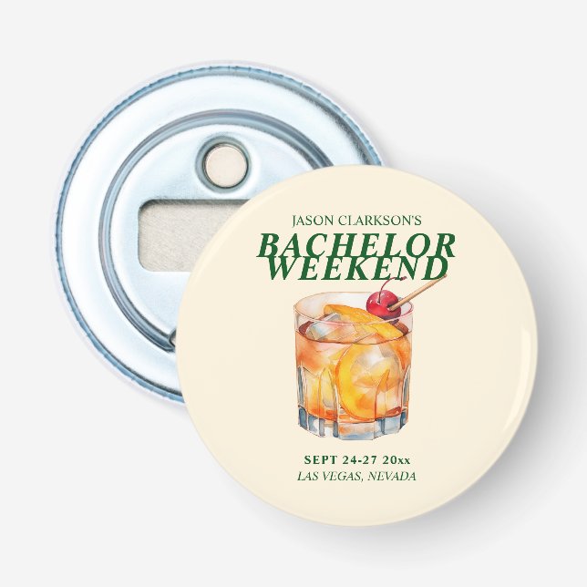 Abrebotellas Antiguo fin de semana de Bachelet Cocktail (Anverso)