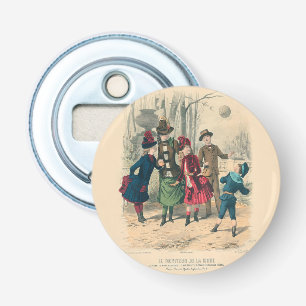 Abrebotellas Antiguo juego de pelota de niños victorianos de 18