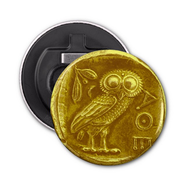 ABREBOTELLAS ANTIQUE OWL GOLD COIN (Anverso)