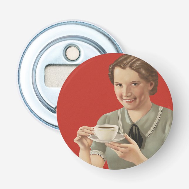 Abrebotellas Anuncio de café de época (Anverso)