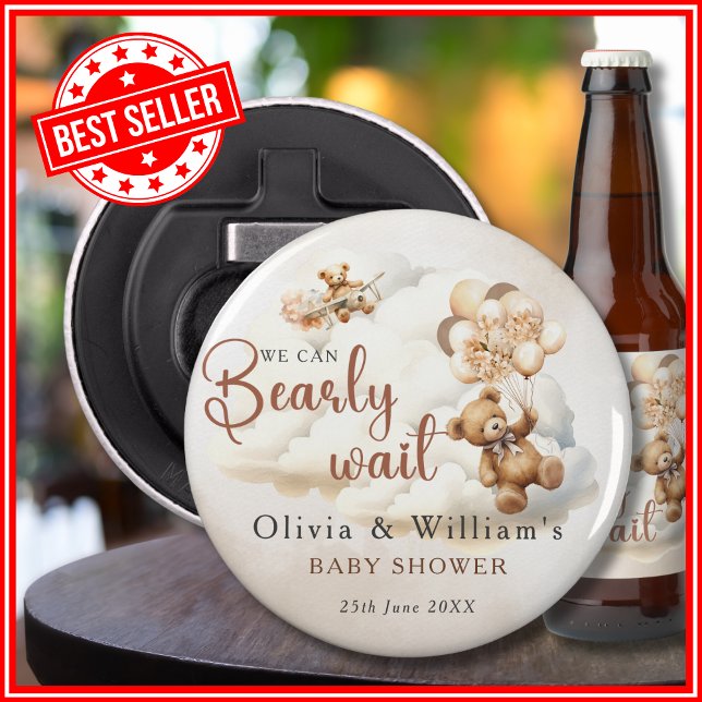 Abrebotellas Apenas Podemos Esperar Baby Shower (Subido por el creador)