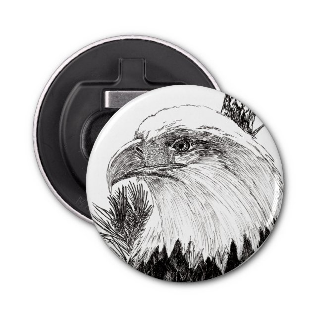 Abrebotellas Apertura de botella de águila estadounidense (Anverso)