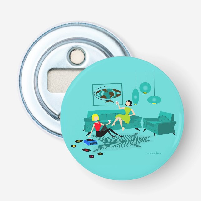 Abrebotellas Apertura De Botella De La Noche De Los Chicas Retr (Anverso)