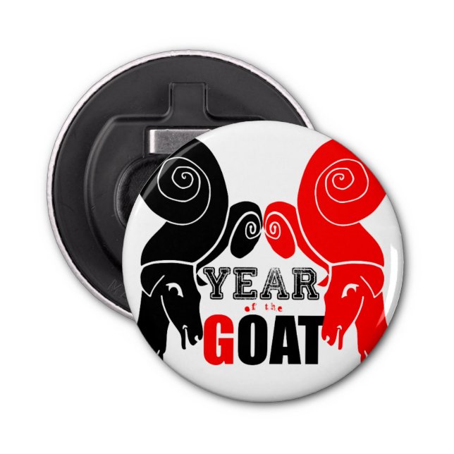 Abrebotellas Apertura de botella de Zodiac de Año Chino de Cabr (Anverso)