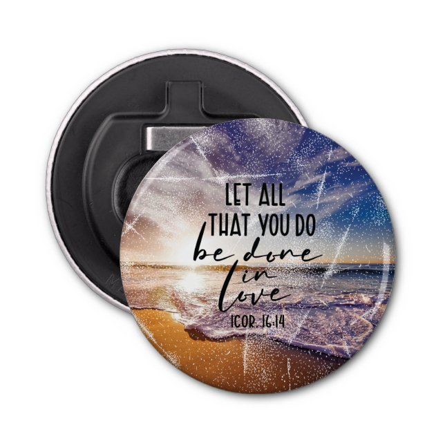 Abrebotellas Apertura de botellas bíblicas versales (Anverso)