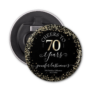 Abrebotellas Apertura de botellas con guión de cumpleaños 70 Bl