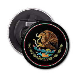 Abrebotellas Apertura de botellas de bandera mexicana, emblema