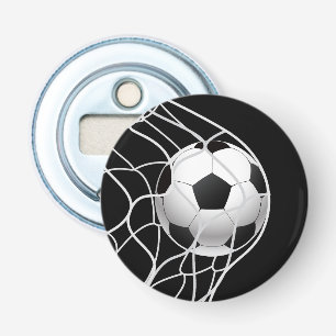 Abrebotellas Apertura de botellas de botón de fútbol