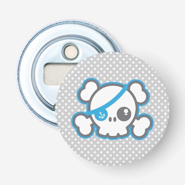 Abrebotellas Apertura de botellas de cráneo piratas de Kawaii (Anverso)