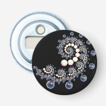 Apertura de botellas de espiral marfil y perla azu