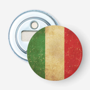 Abrebotellas Apertura de botellas de grunge de bandera italiana