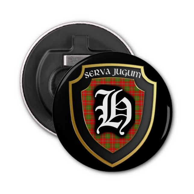 Abrebotellas Apertura de botellas de heno de clan escocés (Anverso)