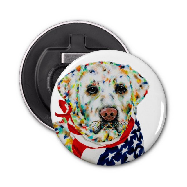 Abrebotellas Apertura de botellas de Labrador (Anverso)