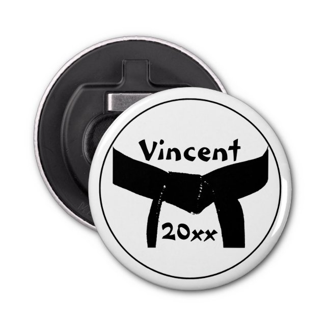 Abrebotellas Apertura de botellas del cinturón negro de artes m (Anverso)