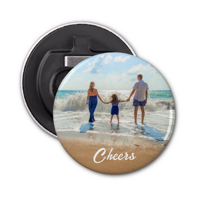 Abrebotellas Apertura de botellas fotográficas de personalizado (Anverso)