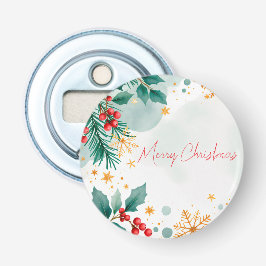 Abrebotellas Apertura de botellas navideñas acuarela - Elegante