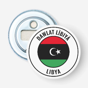 Abrebotellas Apertura de botellas patrióticas de bandera libia