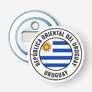 Abrebotellas Apertura de botellas patrióticas de bandera urugua