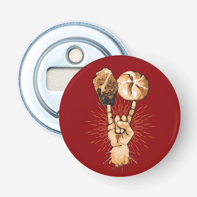 Abrebotellas Apertura de botellas rocosas (Anverso)