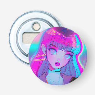 Abrebotellas Apertura de frasco de Chica de Neon Anime Cute