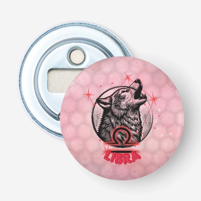 Abrebotellas Apertura de frasco de Zodiac Libra. (Anverso)