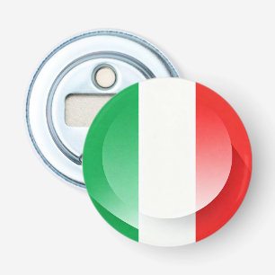 Abrebotellas Apertura de frascos con botón de bandera italiana