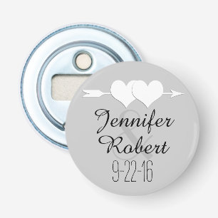 Abrebotellas Apertura de frascos de Boda de flecha y corazón