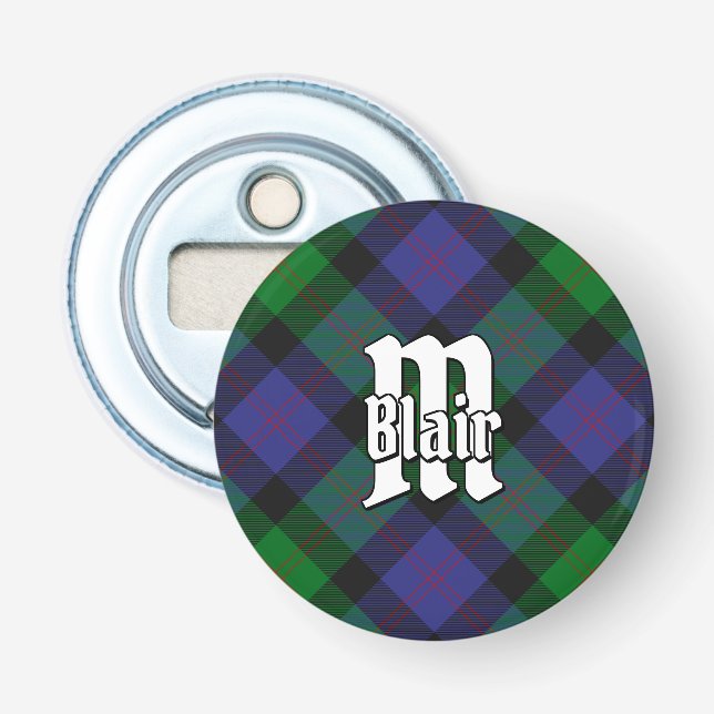 Abrebotellas Apertura de frascos de Clan Blair Tartan (Anverso)