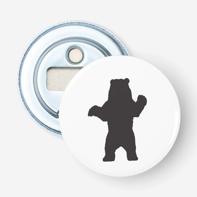 Abrebotellas Apertura de frascos de silueta de oso (Anverso)