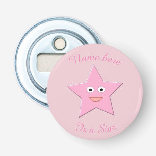 Abrebotellas Apertura de frascos Personalizado Estrella Rosa bo