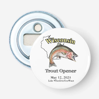 Abrebotellas Apertura de la trucha de Wisconsin, personalizado