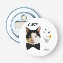 Abrebotellas Apertura del botón blanco "sacudida, no agotada"