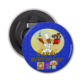 Abrebotellas Apertura del botón Feliz Cumpleaños