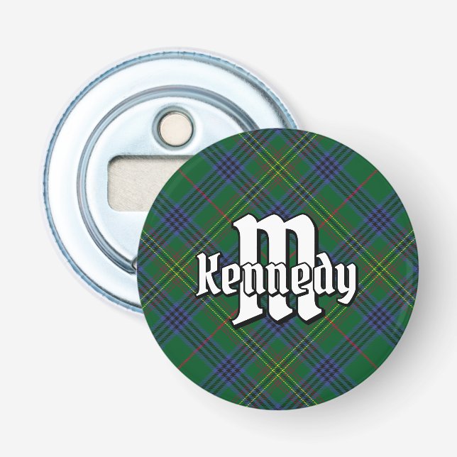 Abrebotellas Apertura del frasco de Clan Kennedy Tartan (Anverso)