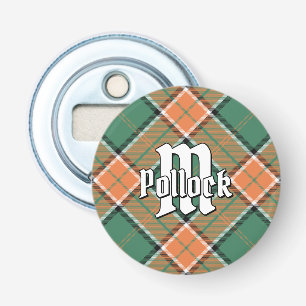 Abrebotellas Apertura del frasco de Clan Pollock Tartan