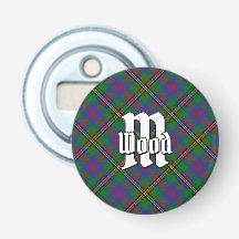 Apertura del frasco de Clan Wood Tartan