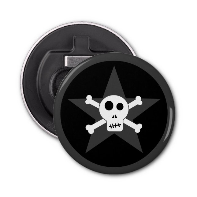 Abrebotellas Apertura del frasco de la estrella y el cráneo (Anverso)