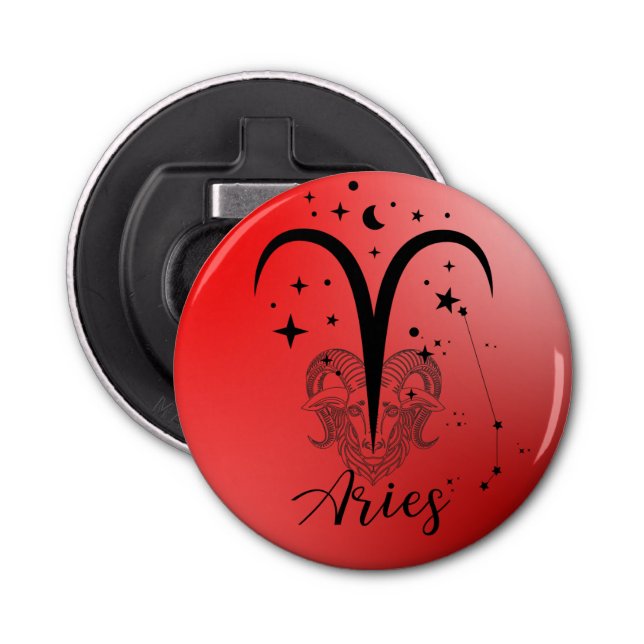 Abrebotellas Apertura del frasco de Zodiac Aries (Anverso)